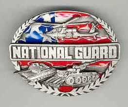 National Guard Patriotic Colors buckle